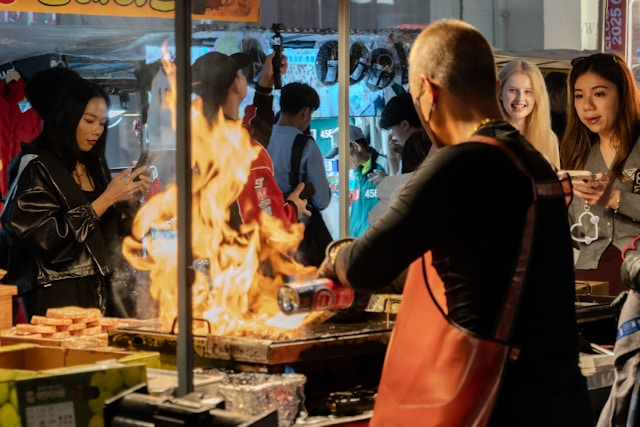 Street food stall in Seoul